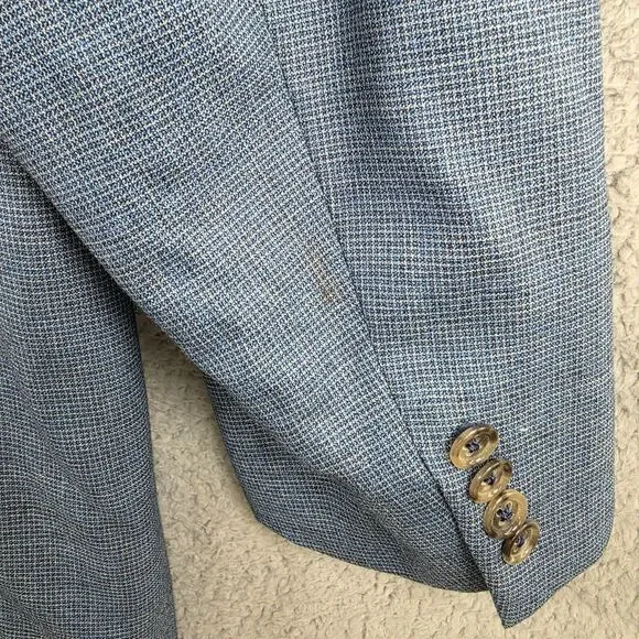 Ermenegildo Zegna Trofeo Blazer Men's 56R 2XL Wool Sport Coat Switzerland Check